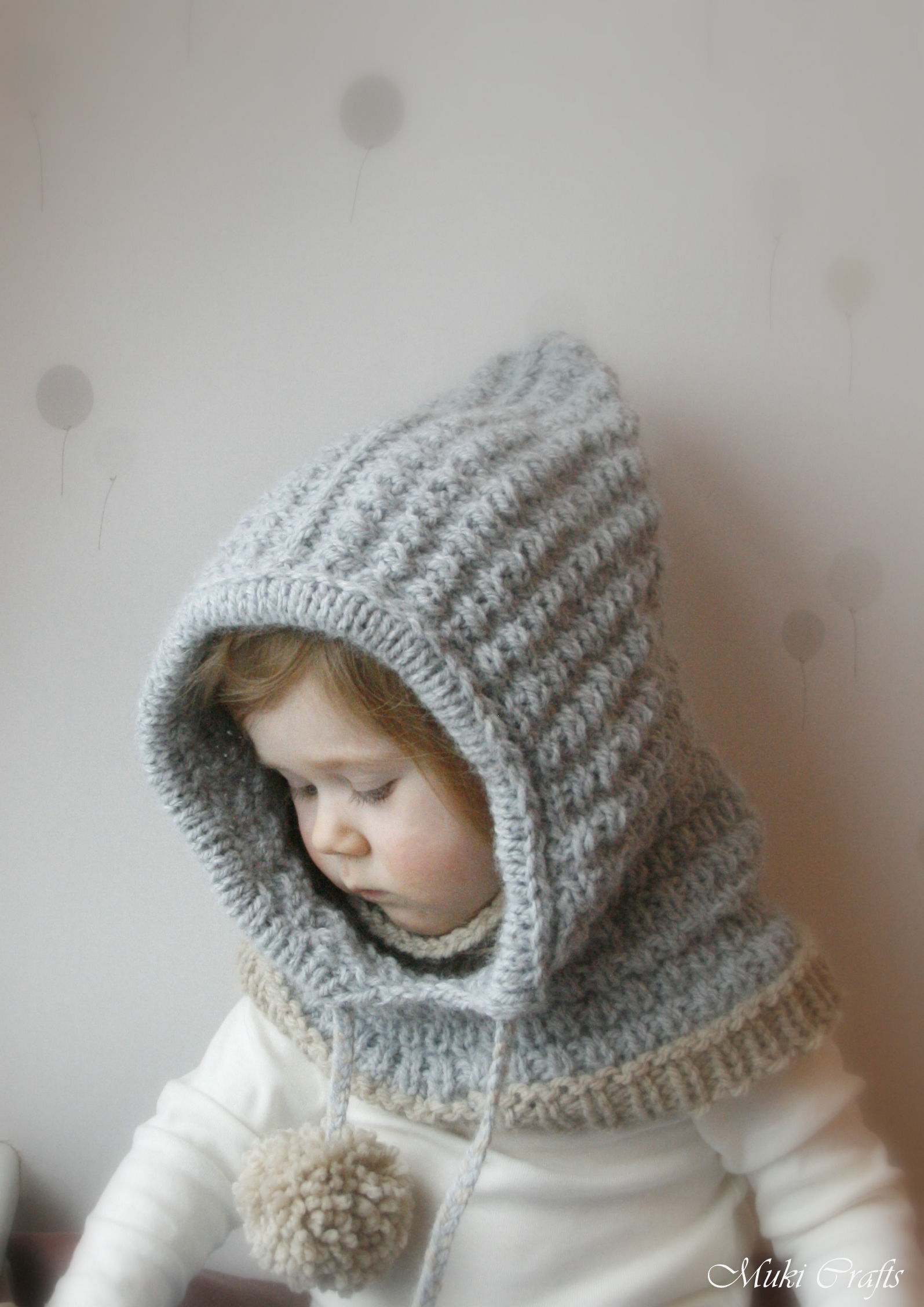 Childs hooded cowl knitting pattern free